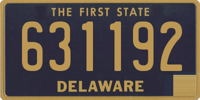 DE license plate 631192