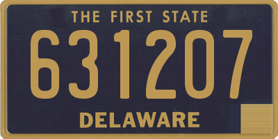DE license plate 631207