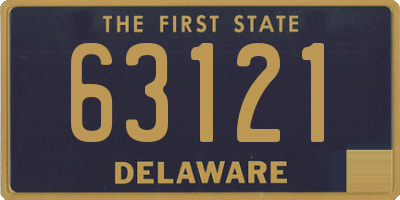 DE license plate 63121