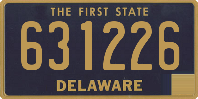 DE license plate 631226