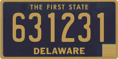 DE license plate 631231