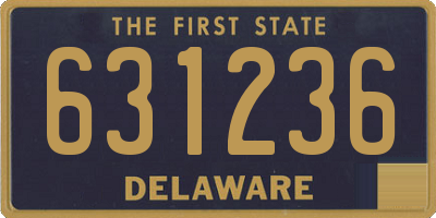 DE license plate 631236