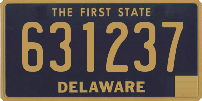 DE license plate 631237