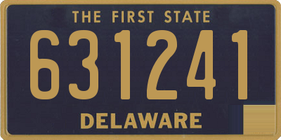 DE license plate 631241
