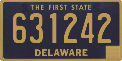 DE license plate 631242
