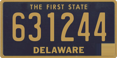 DE license plate 631244