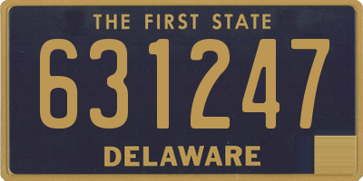 DE license plate 631247