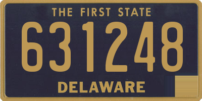 DE license plate 631248