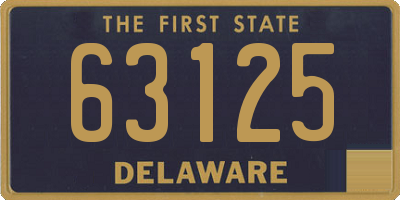 DE license plate 63125