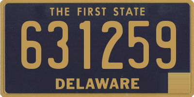 DE license plate 631259