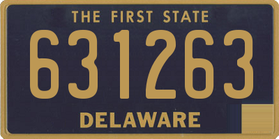 DE license plate 631263