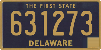 DE license plate 631273