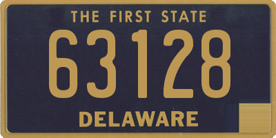 DE license plate 63128