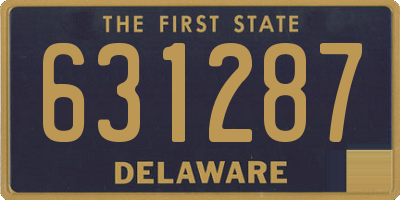 DE license plate 631287