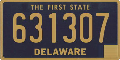 DE license plate 631307