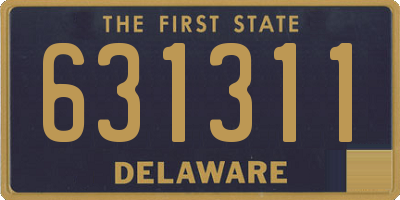 DE license plate 631311