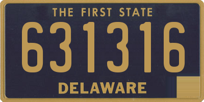 DE license plate 631316