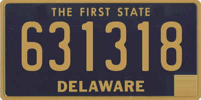 DE license plate 631318