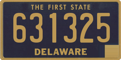DE license plate 631325