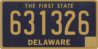 DE license plate 631326