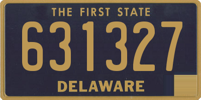 DE license plate 631327