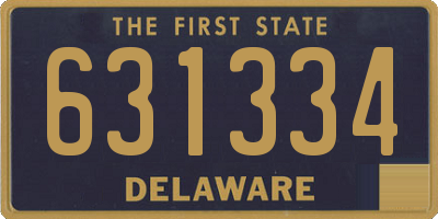 DE license plate 631334