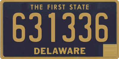 DE license plate 631336