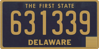 DE license plate 631339