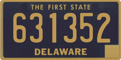 DE license plate 631352