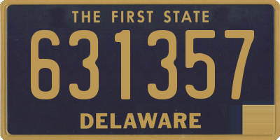 DE license plate 631357