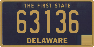 DE license plate 63136