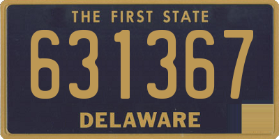 DE license plate 631367