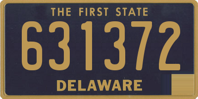 DE license plate 631372