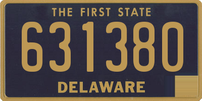 DE license plate 631380
