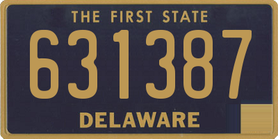 DE license plate 631387