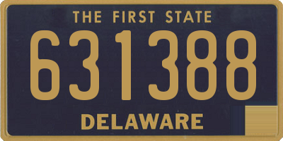 DE license plate 631388