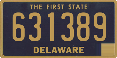DE license plate 631389