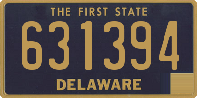 DE license plate 631394