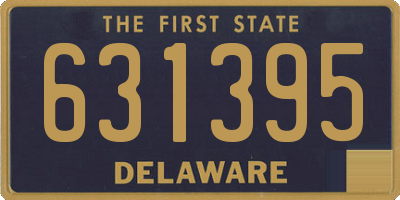 DE license plate 631395