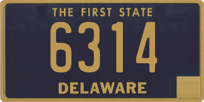 DE license plate 6314