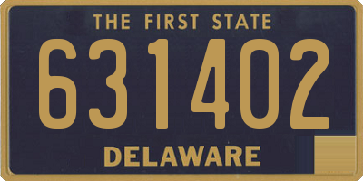 DE license plate 631402