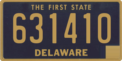 DE license plate 631410