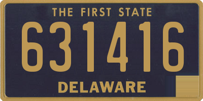 DE license plate 631416