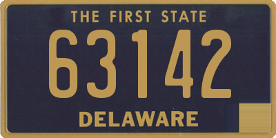 DE license plate 63142