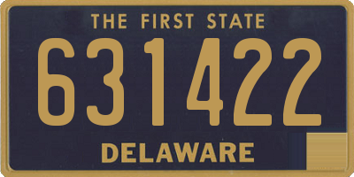 DE license plate 631422