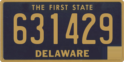 DE license plate 631429