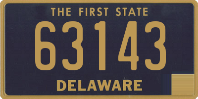 DE license plate 63143