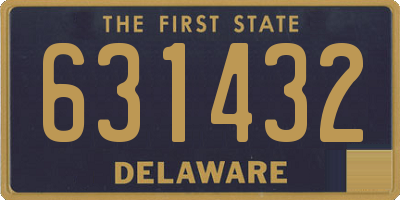 DE license plate 631432