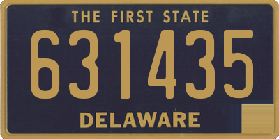 DE license plate 631435