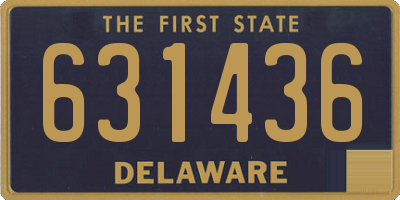 DE license plate 631436
